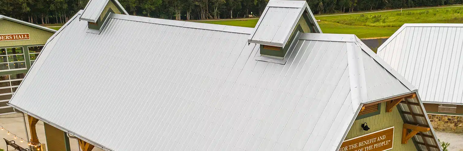 5V Galvalume Metal Roof on a college gathering building