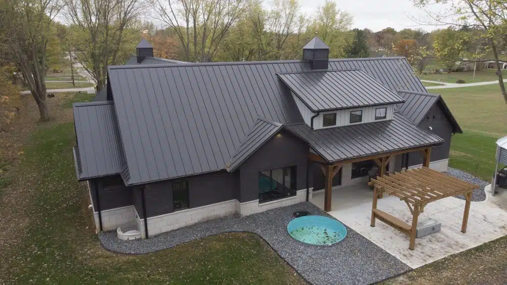 Residential Home with Horizon-Loc Metal Roof in Matte Black