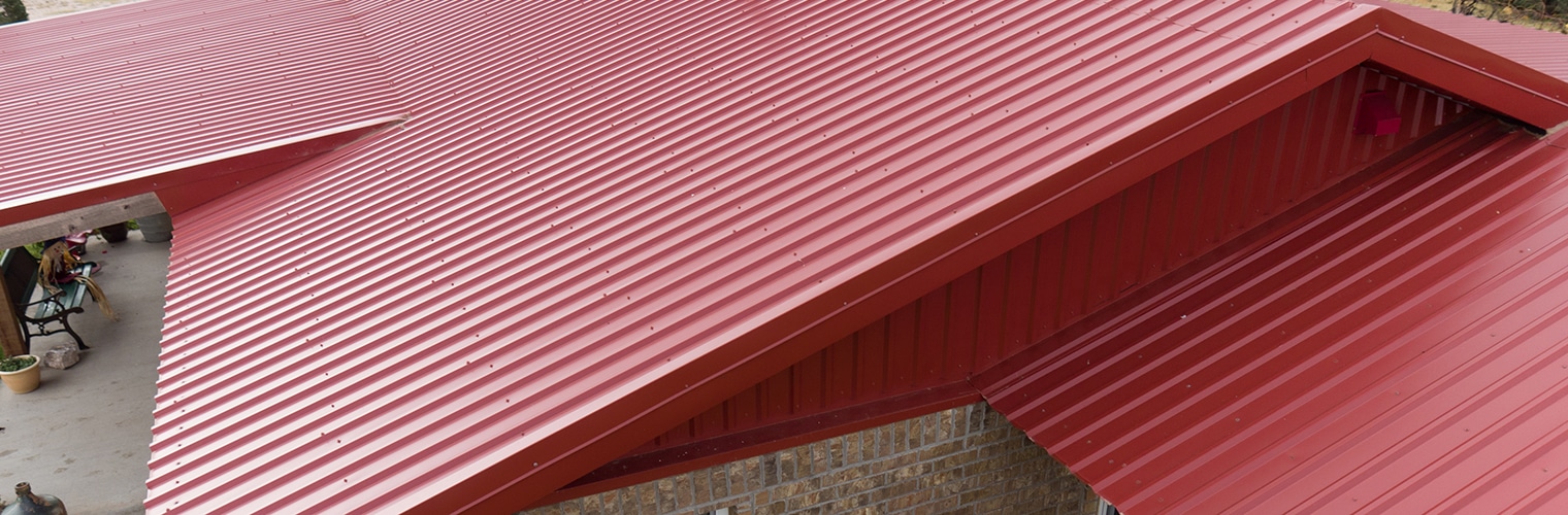 M-Loc Metal Roof and Siding in Rustic Red