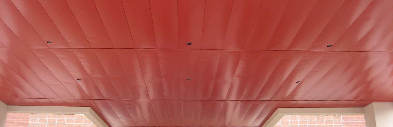 Precision-Loc Soffit Panel in Red