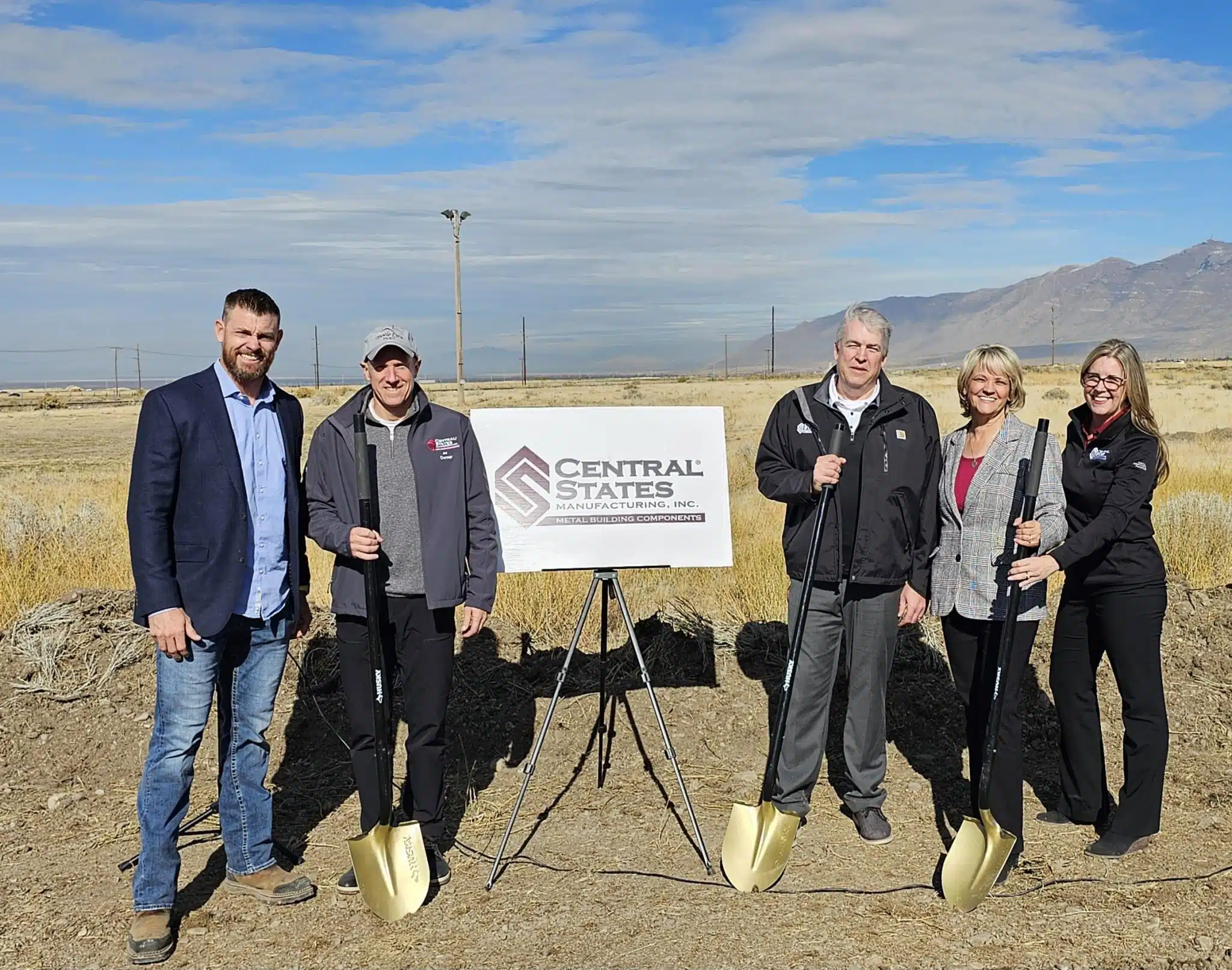 Central States Employees and Local Land Developer Breaking ground on new plant in Tooele UT