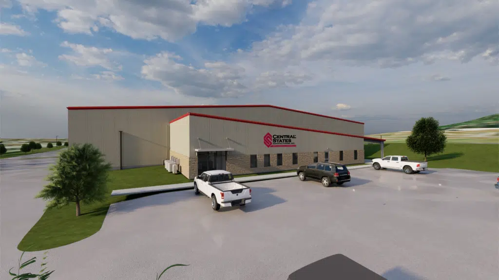 architect's rendering for new plant in Springdale, AR