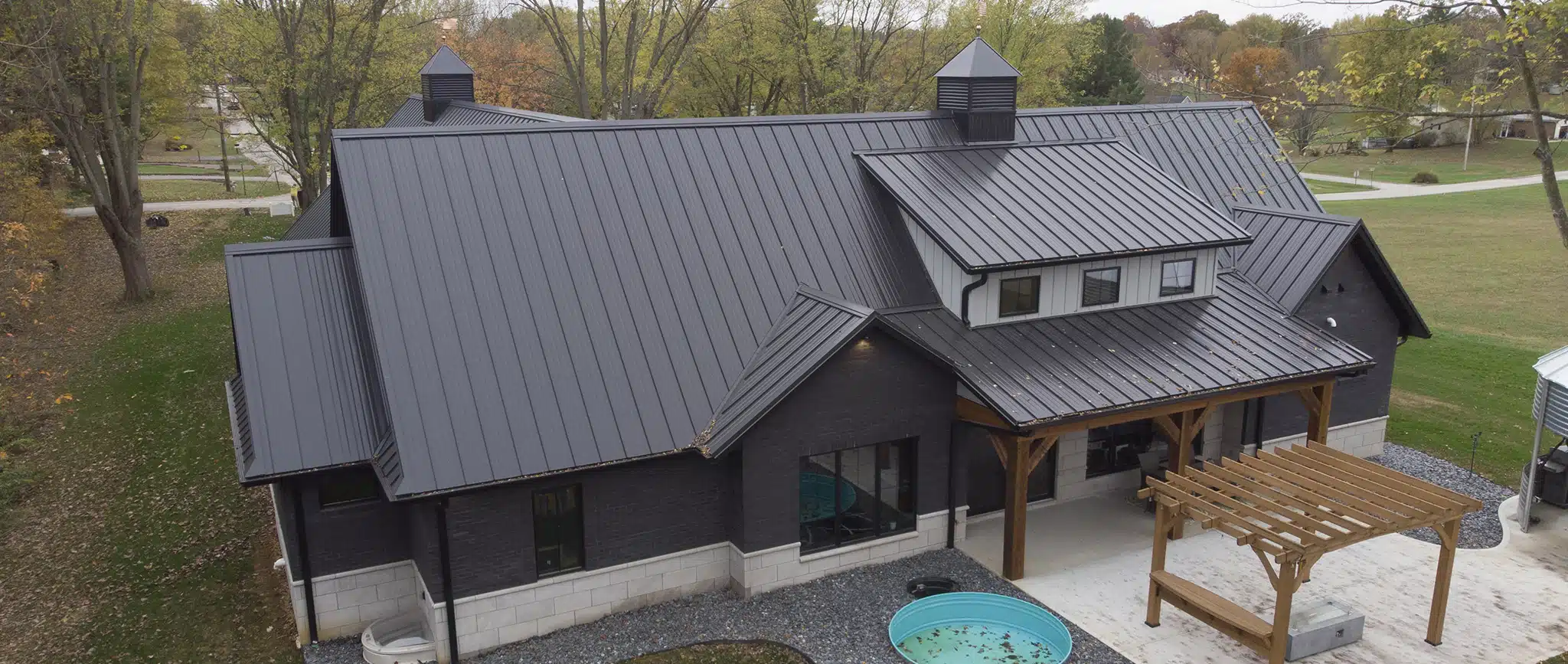 Residential Home with Horizon-Loc Matte Black Roof