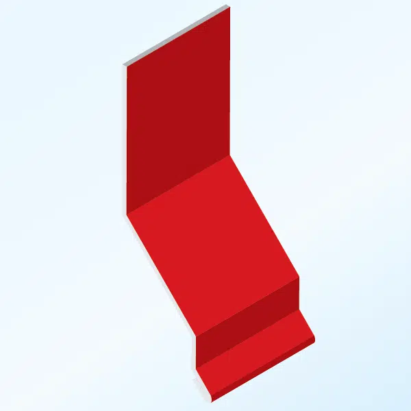 endwall trim cutout section in red