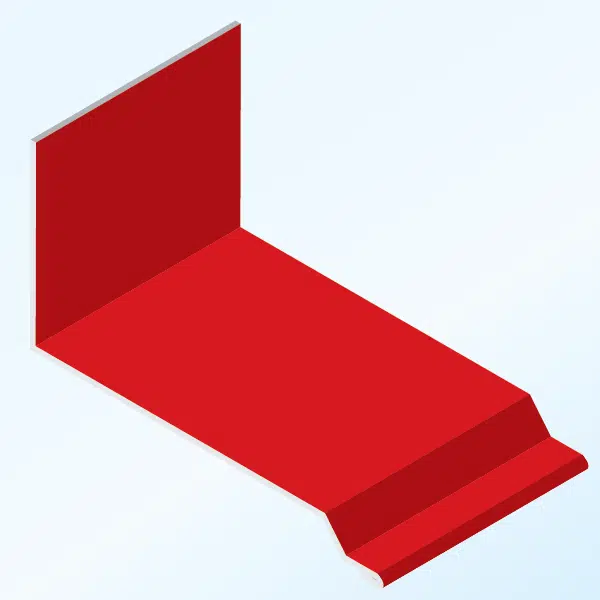 sidewall trim cutout section in red
