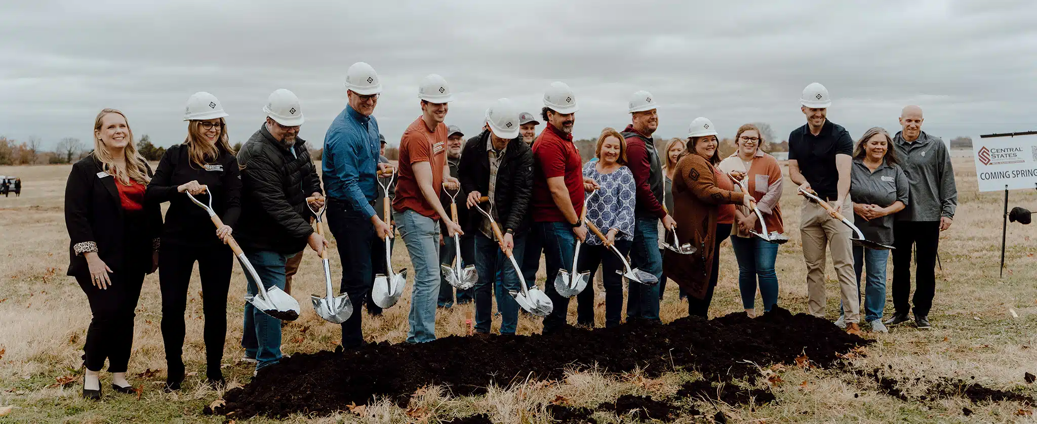 Central States Employees participate in Springdale Ground Breaking Nov 2023