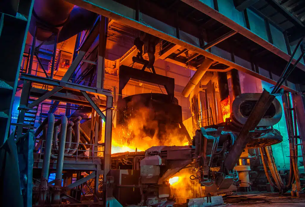 Steel Production Plant, Melting Steel