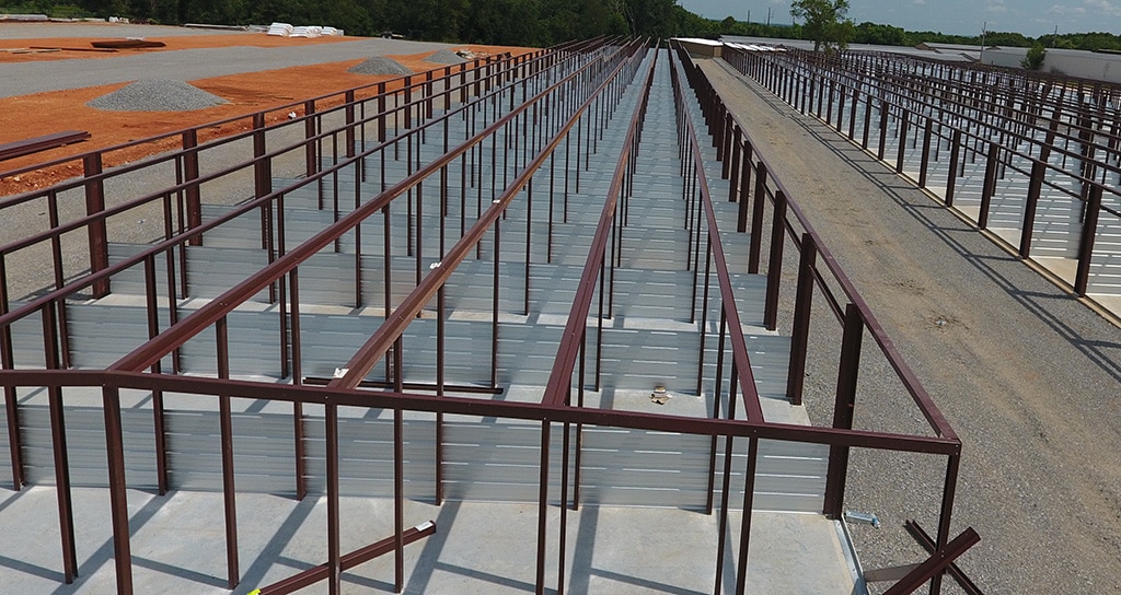 red iron steel Structural Frame