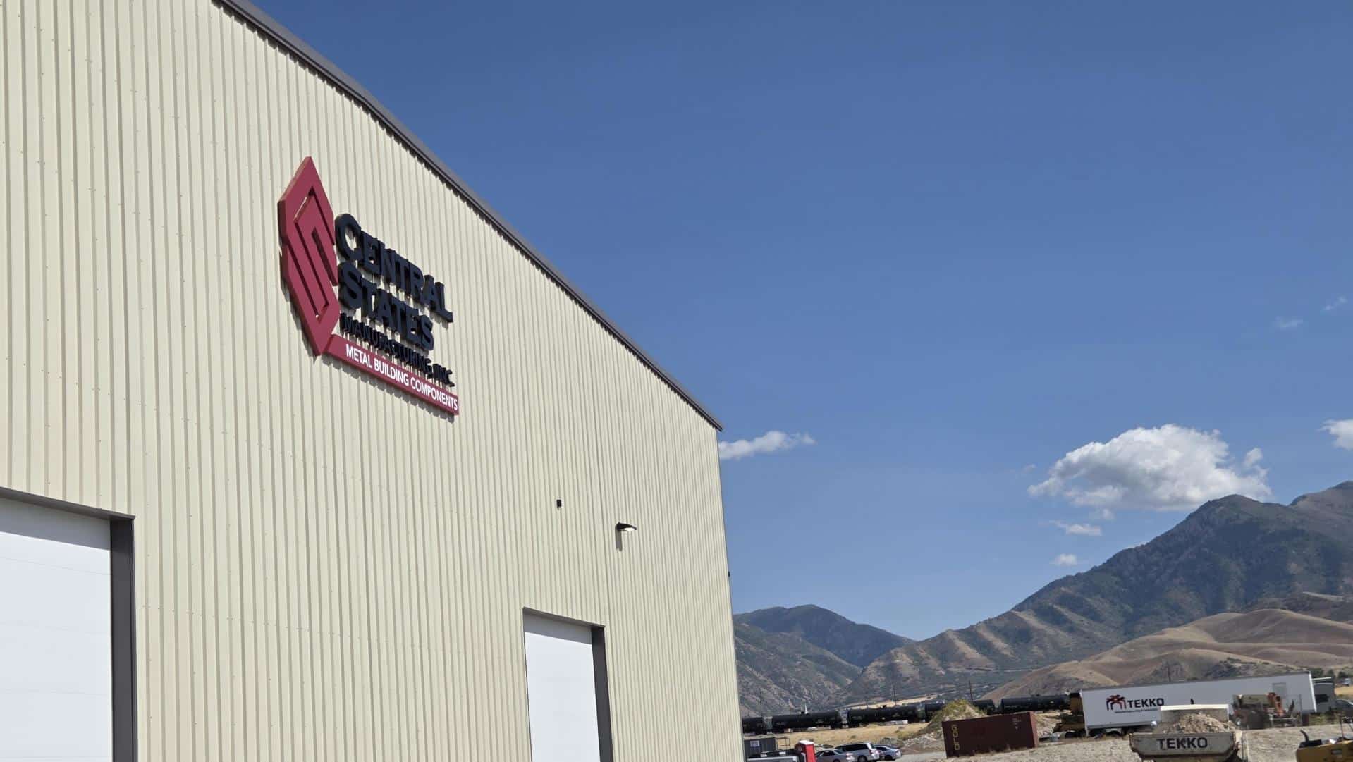 Central States Manufacturing Tooele UT location, logistics entrance, shipping and receiving